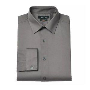 Apt 9 Galaxy Gray men's long sleeve dress shirt
